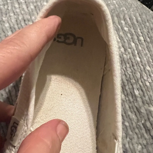 UGG Women's White Slip-On Flats - Picture 7 of 9